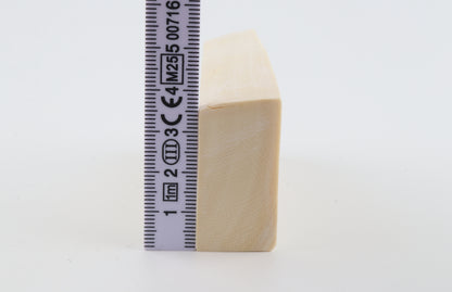 White mammoth ivory segment