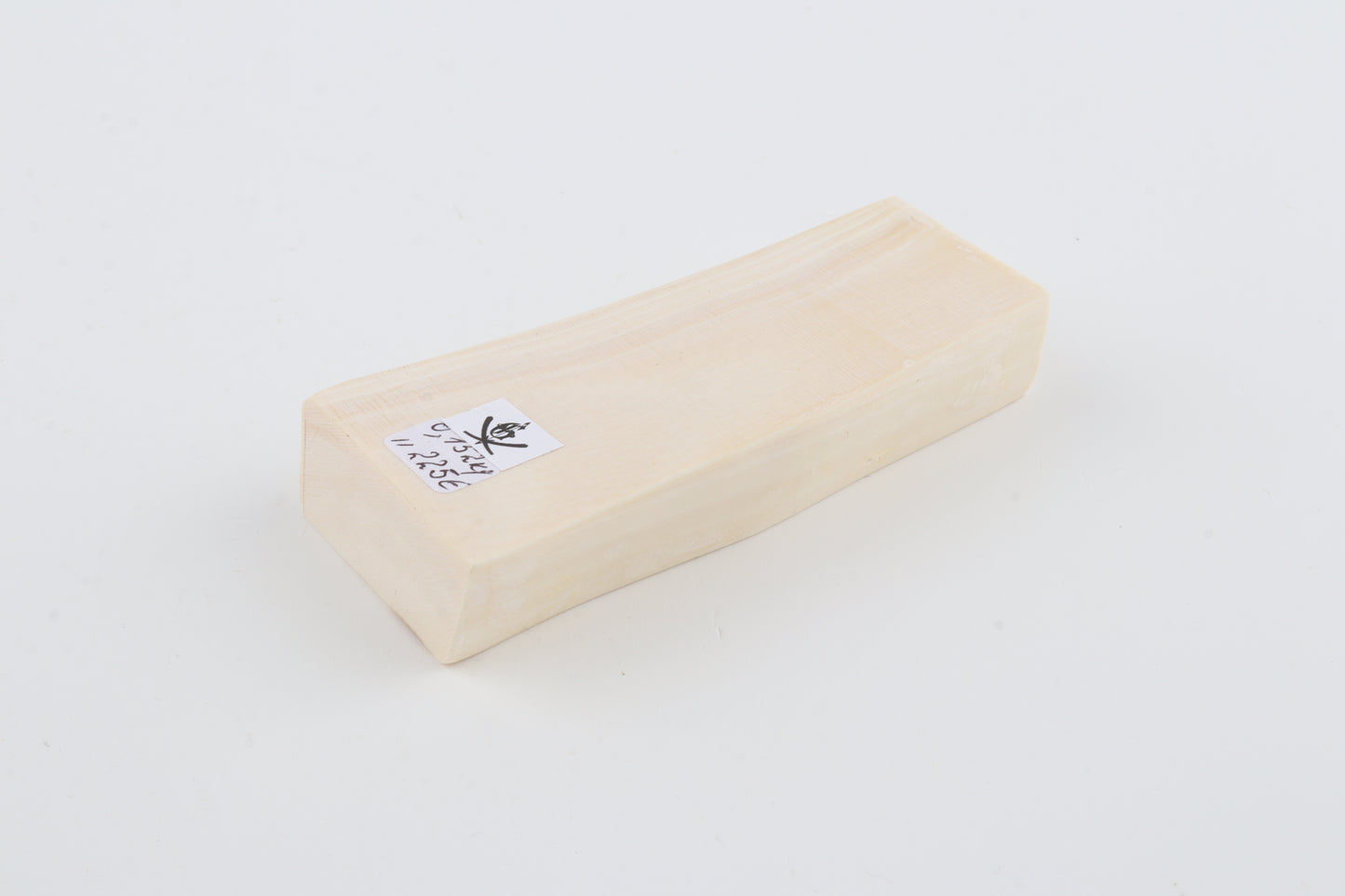 White mammoth ivory segment