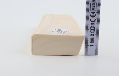 White mammoth ivory segment