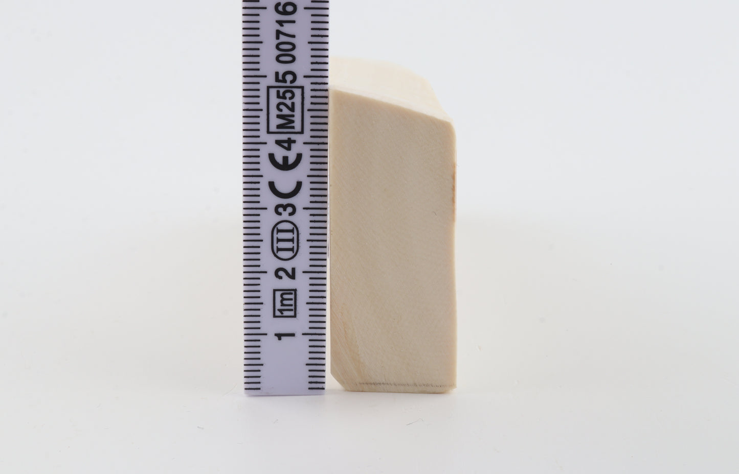 White mammoth ivory segment