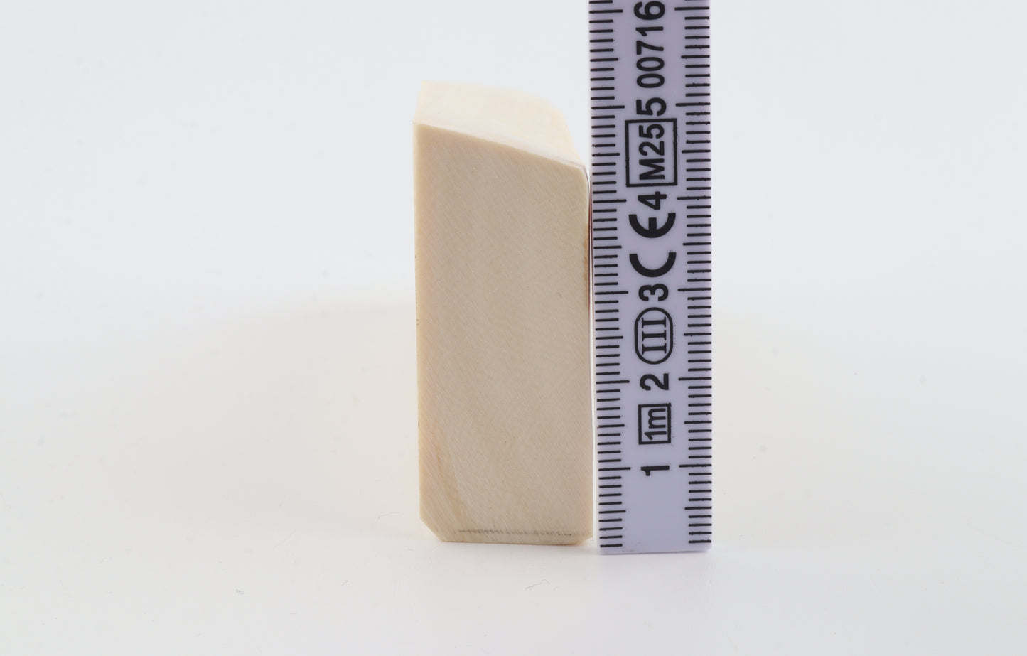 White mammoth ivory segment