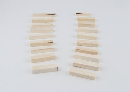 White mammoth ivory segments