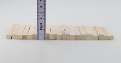 White mammoth ivory segments