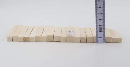 White mammoth ivory segments