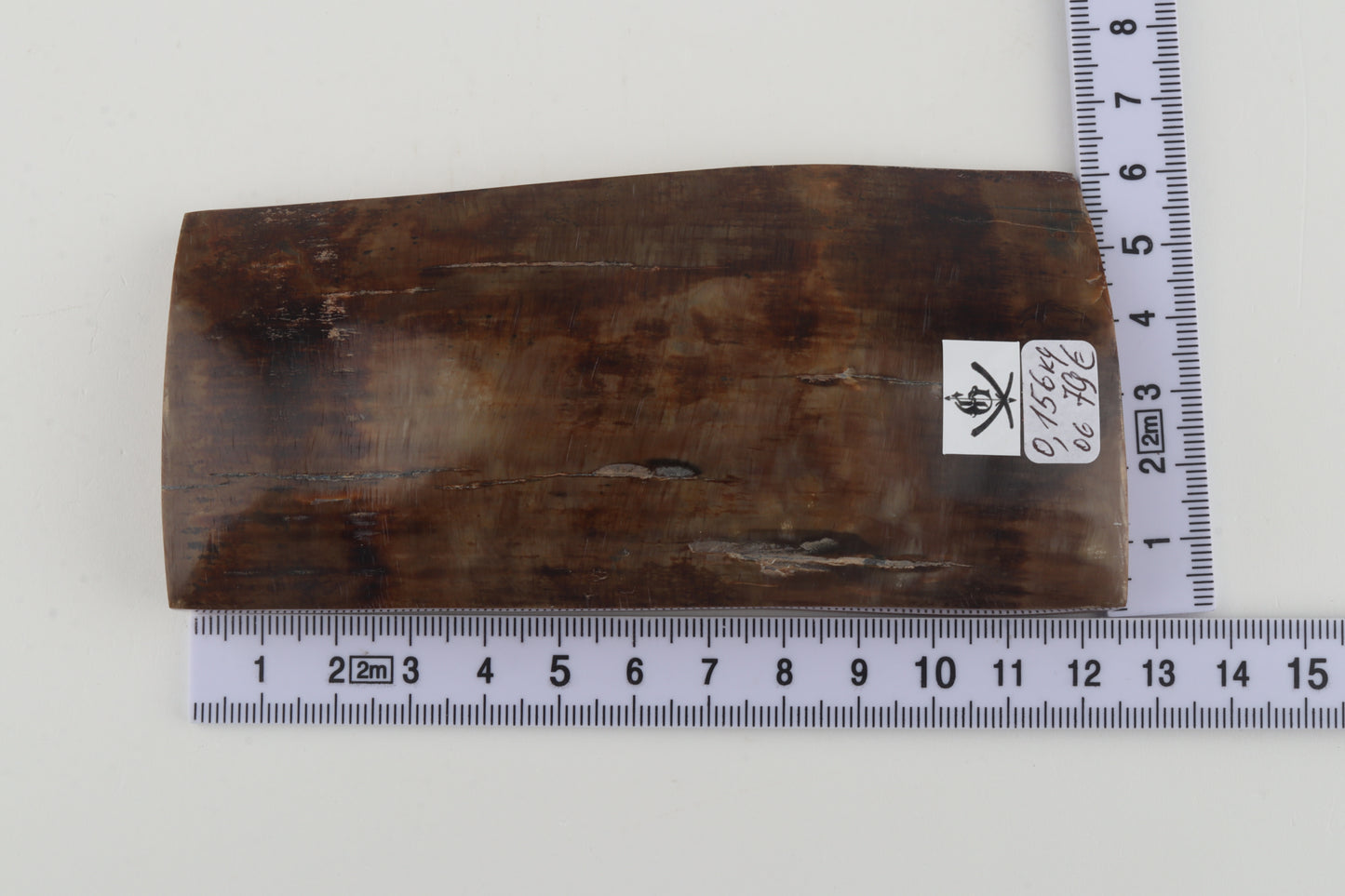 Brown mammoth ivory piece