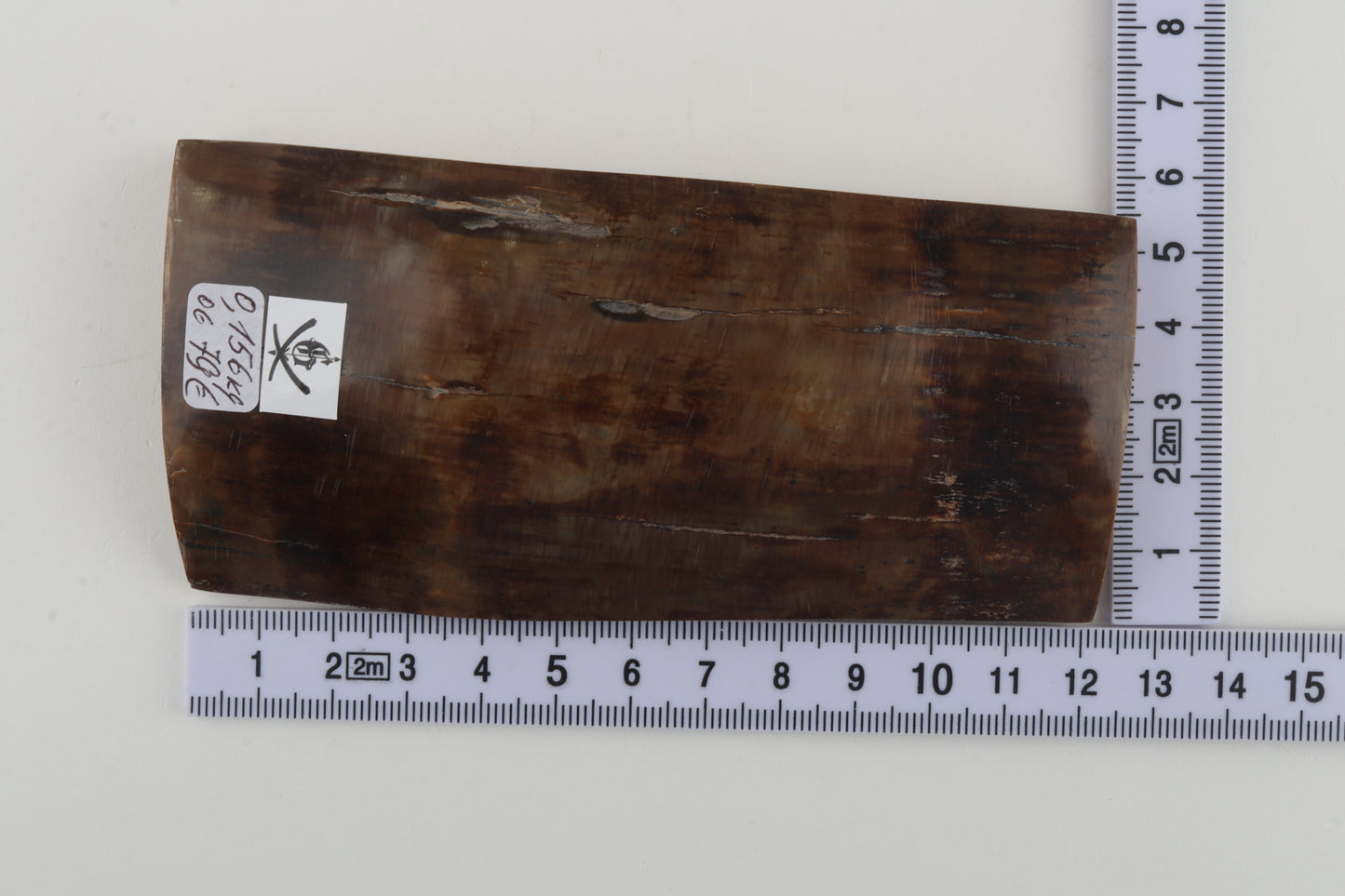 Brown mammoth ivory piece