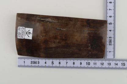 Brown mammoth ivory piece