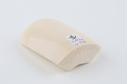 White mammoth ivory segment