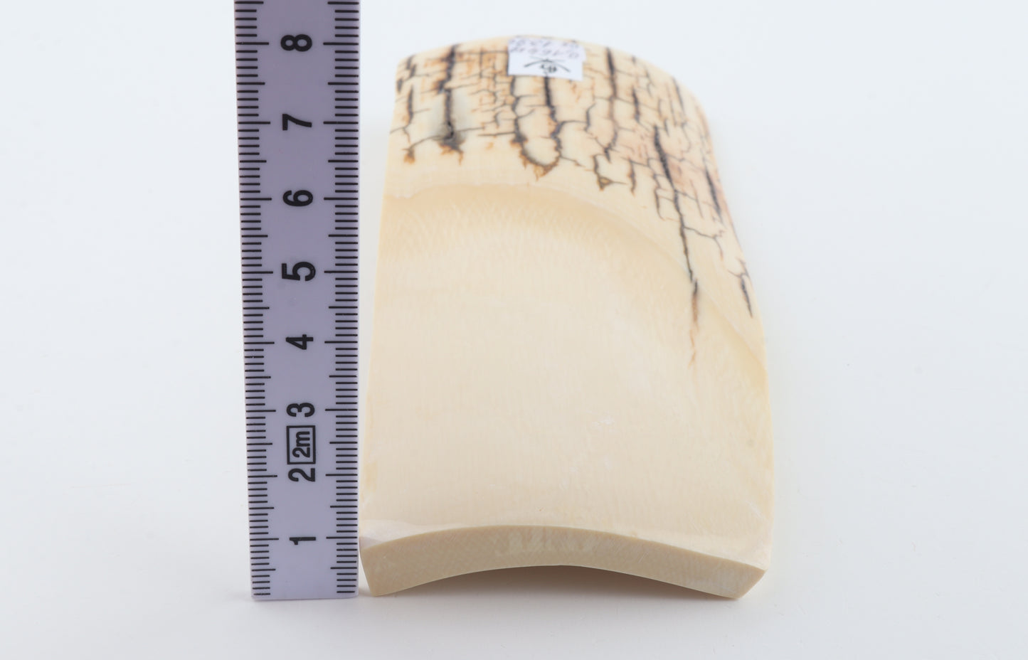 White mammoth ivory piece