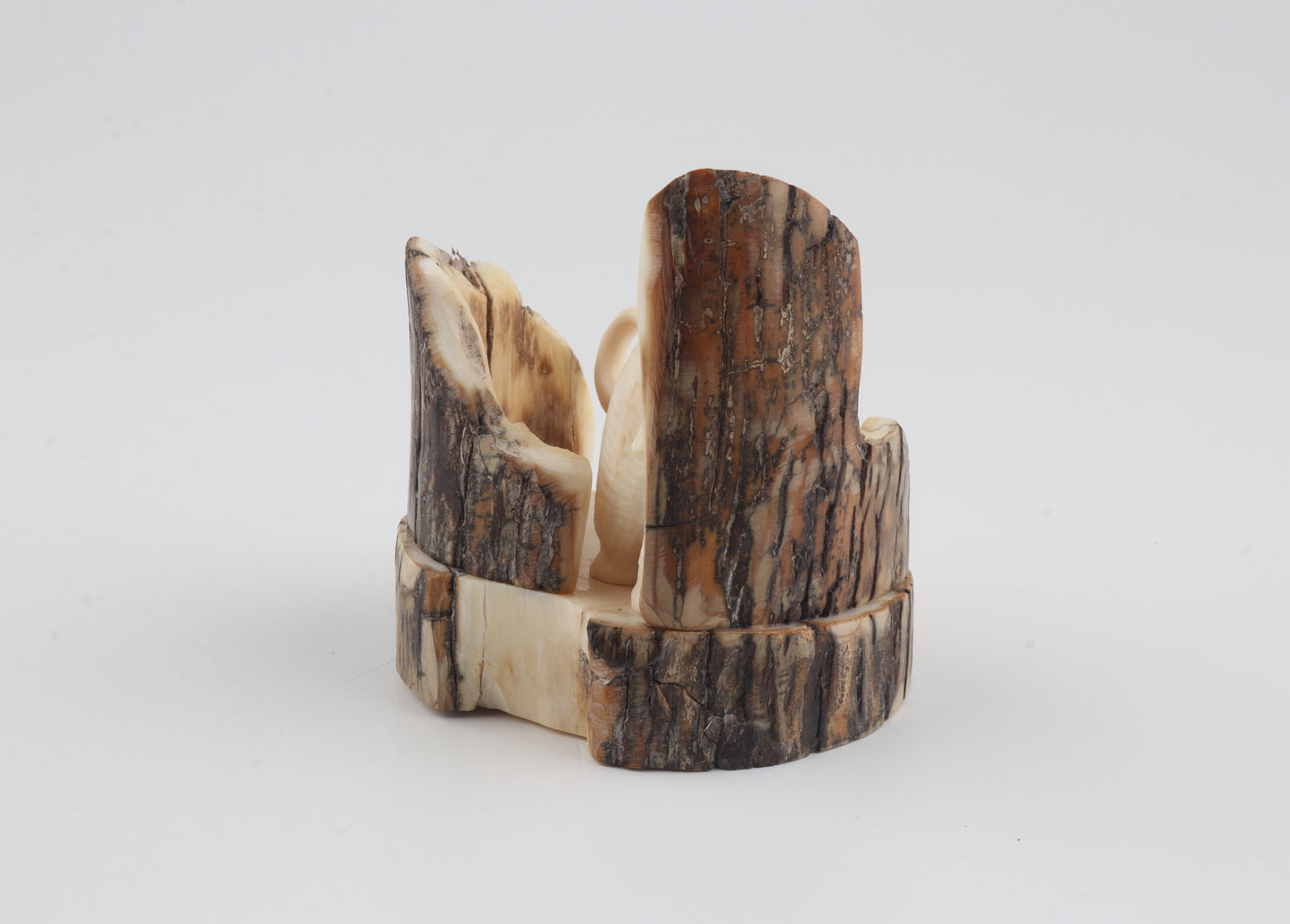 Carved woolly mammoth figurine