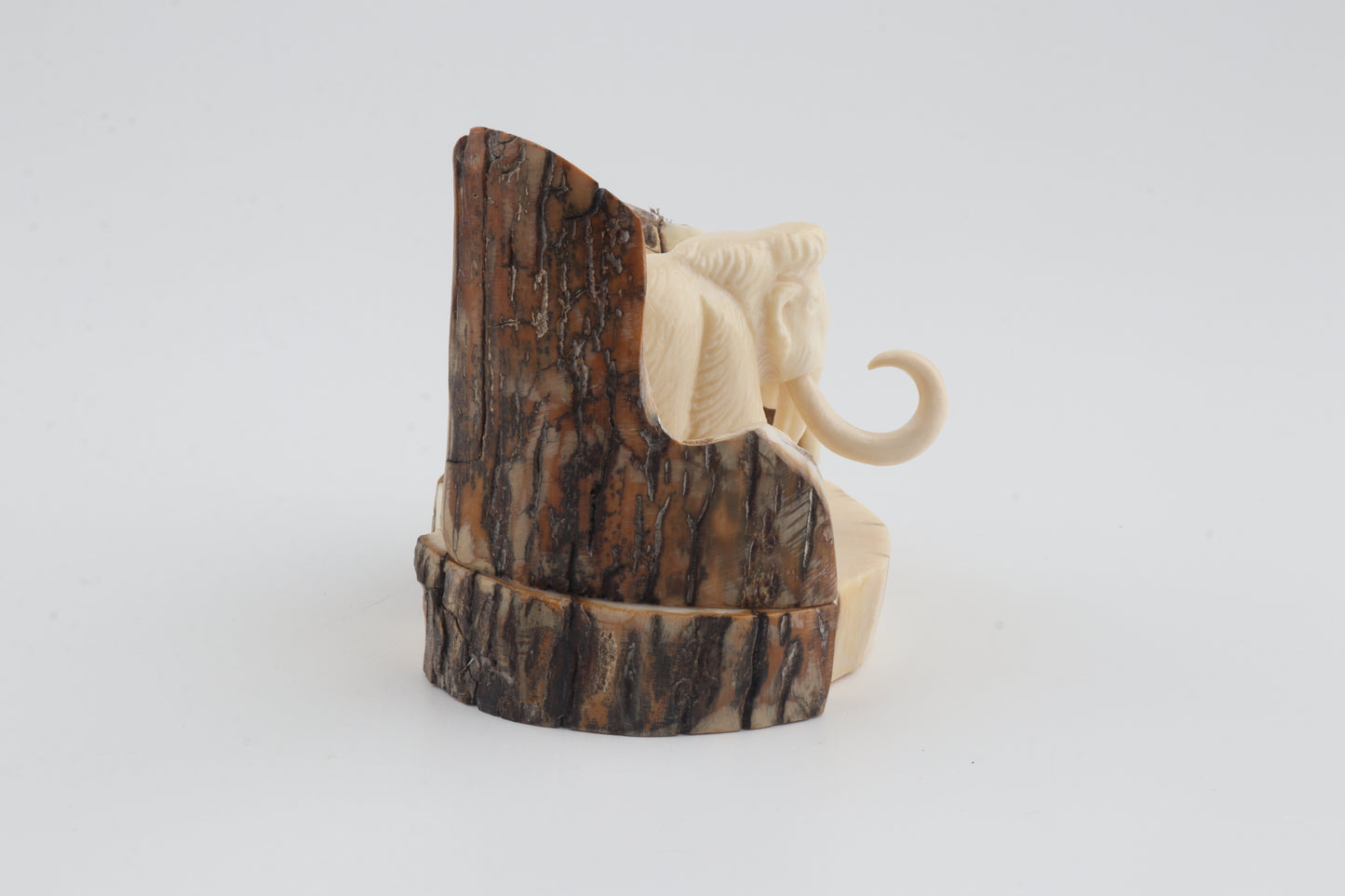 Carved woolly mammoth figurine