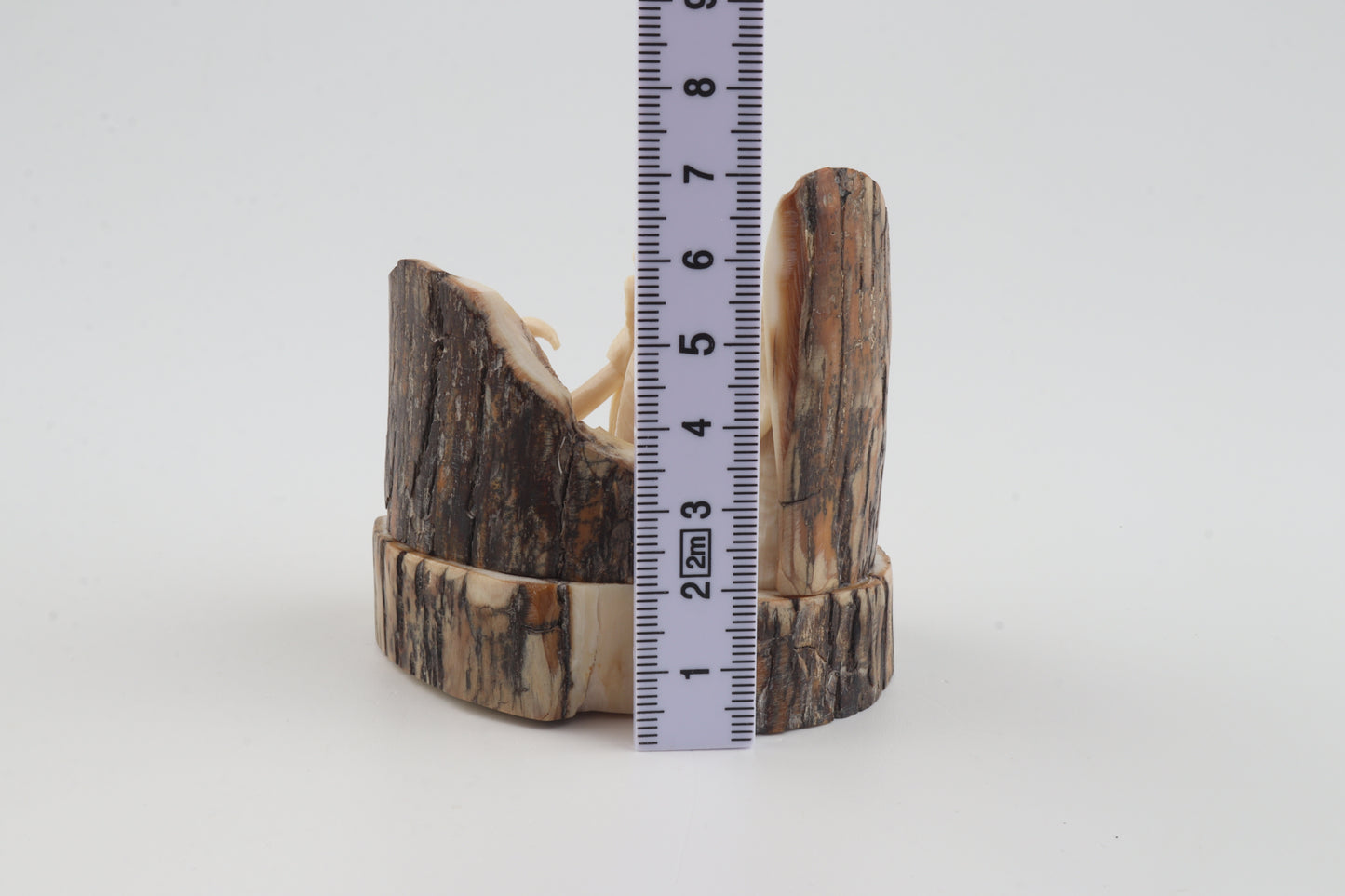 Carved woolly mammoth figurine