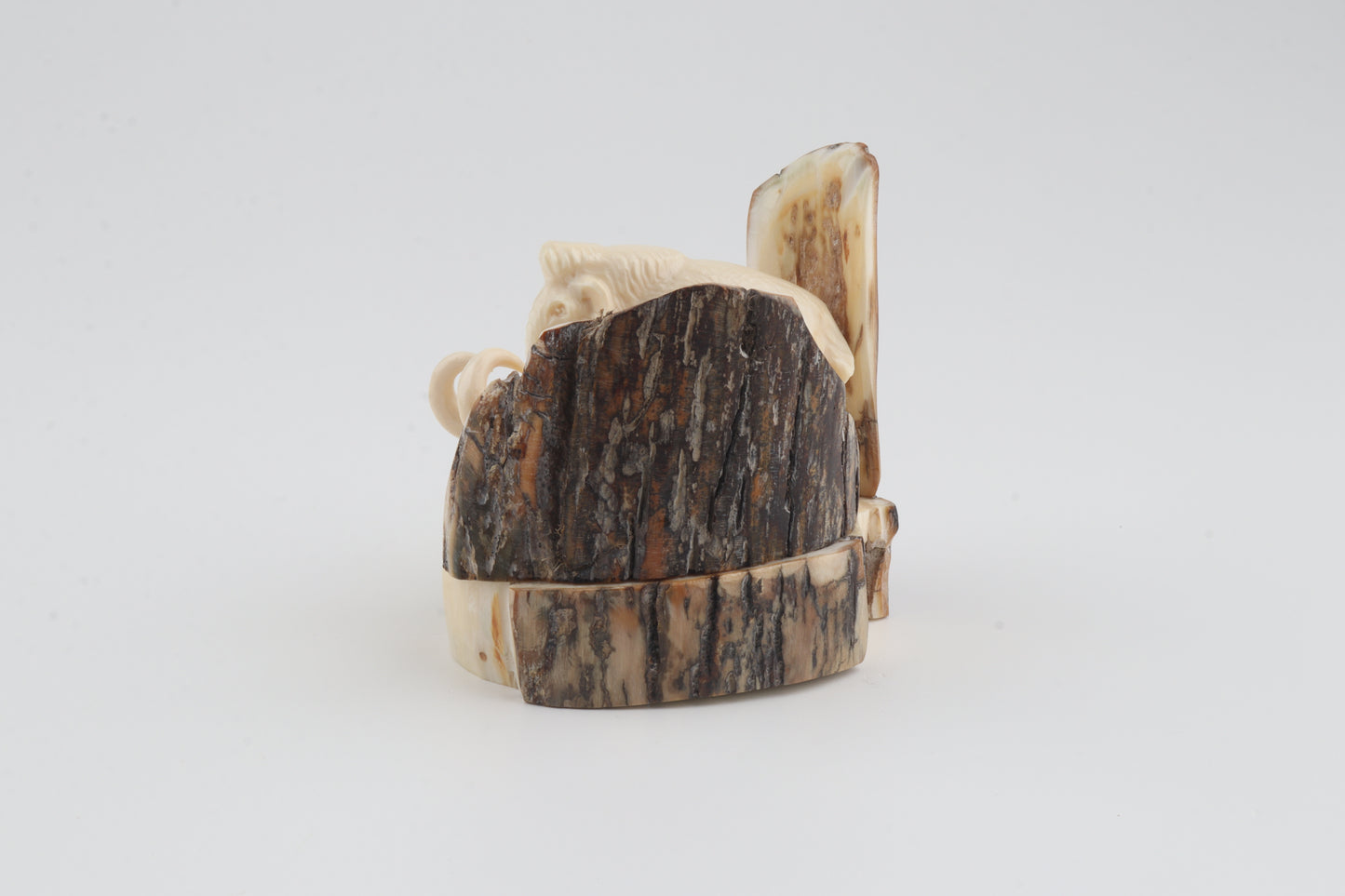 Carved woolly mammoth figurine