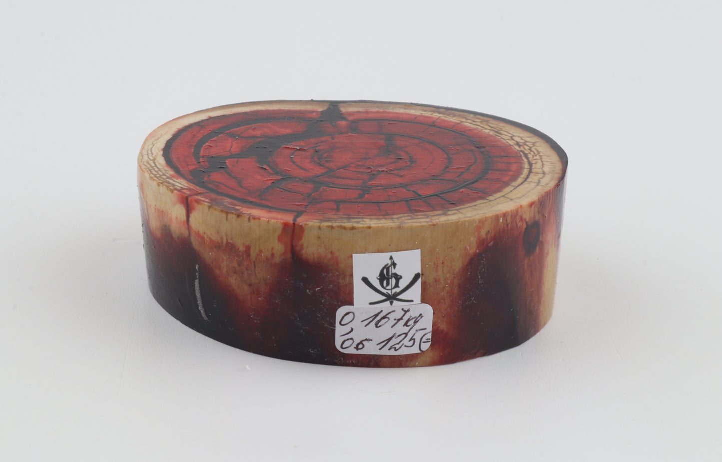 Stabilized mammoth ivory block