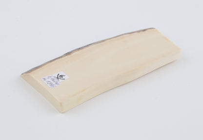 White mammoth ivory segment