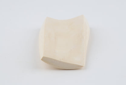 White mammoth ivory piece