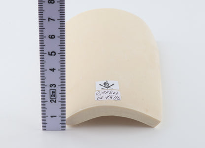 White mammoth ivory piece