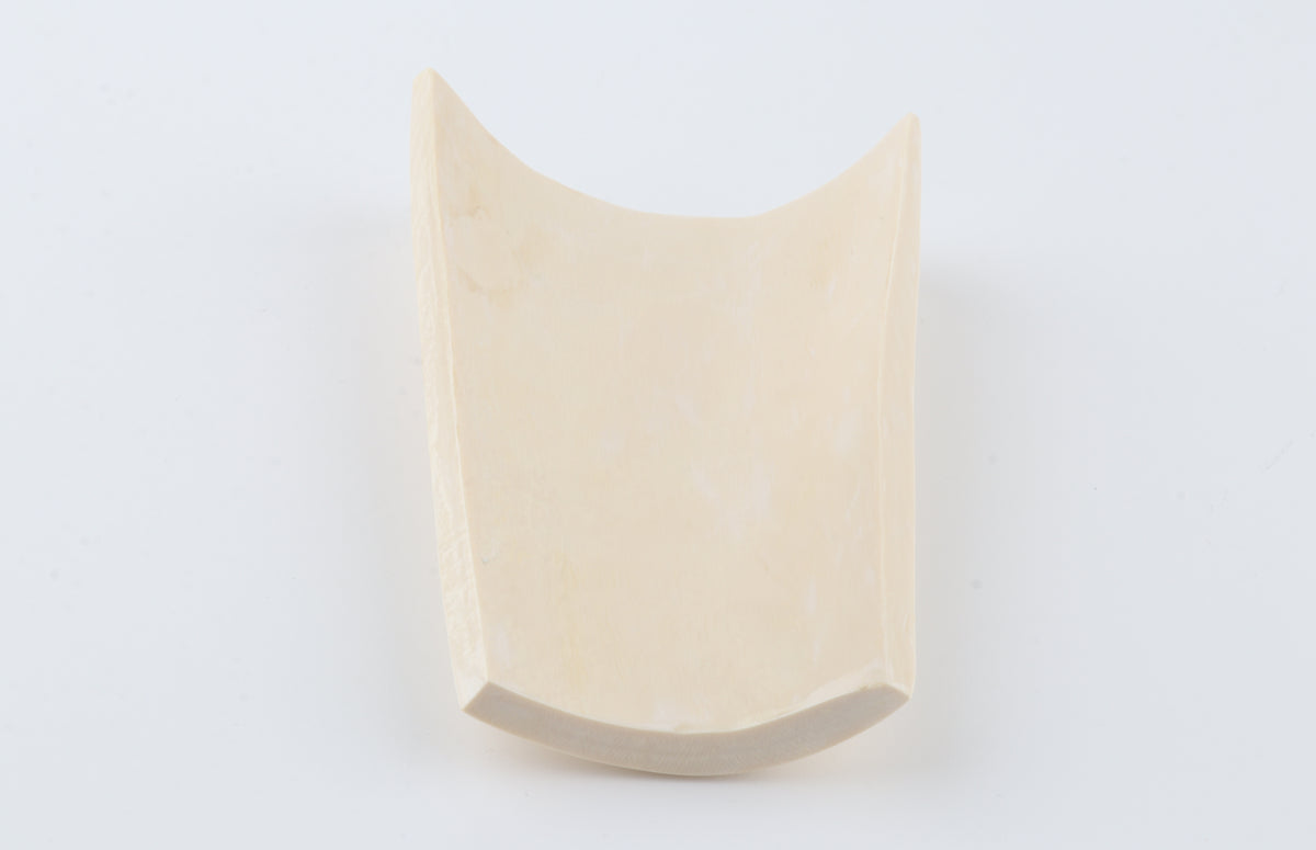 White mammoth ivory piece