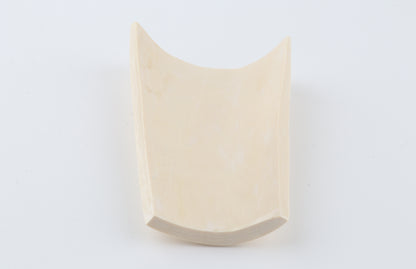 White mammoth ivory piece