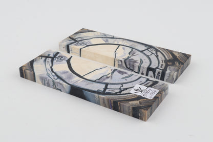 Stabilized mammoth ivory scales