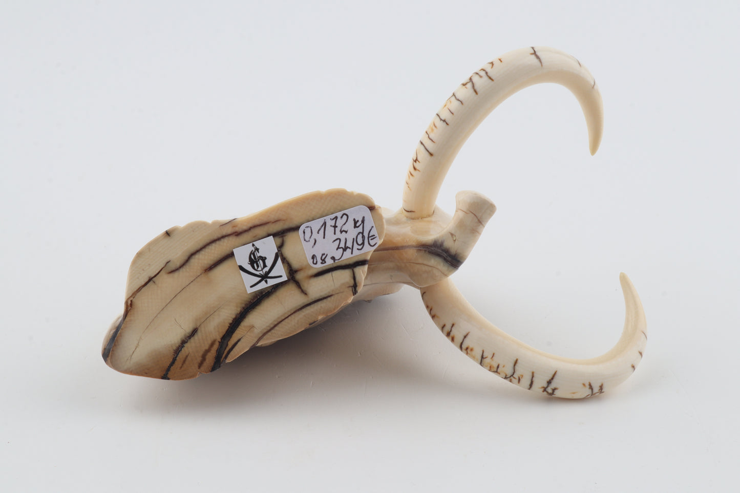 Carved mammoth figurine