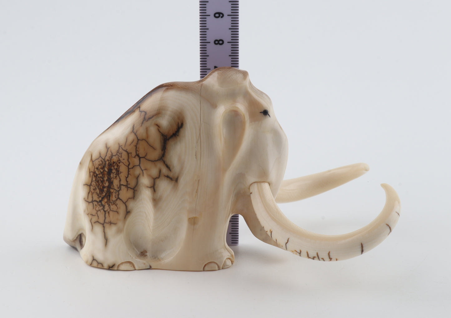 Carved mammoth figurine