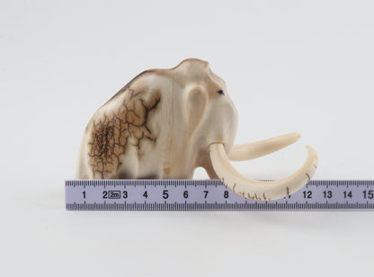 Carved mammoth figurine