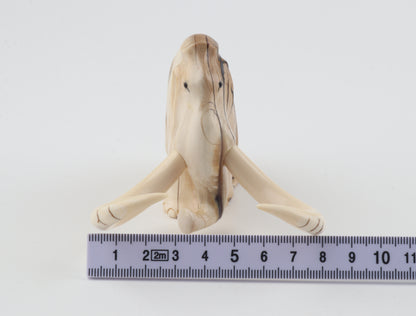 Carved mammoth figurine