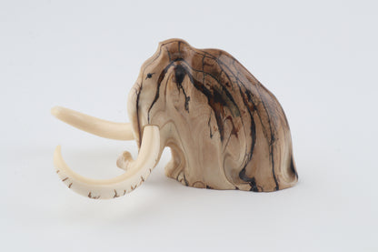 Carved mammoth figurine