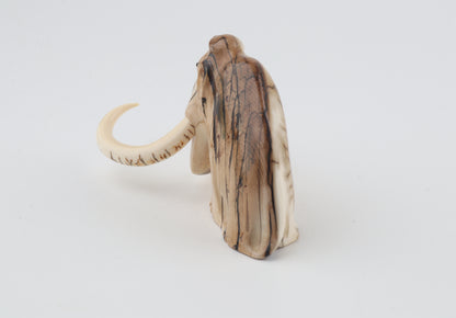 Carved mammoth figurine