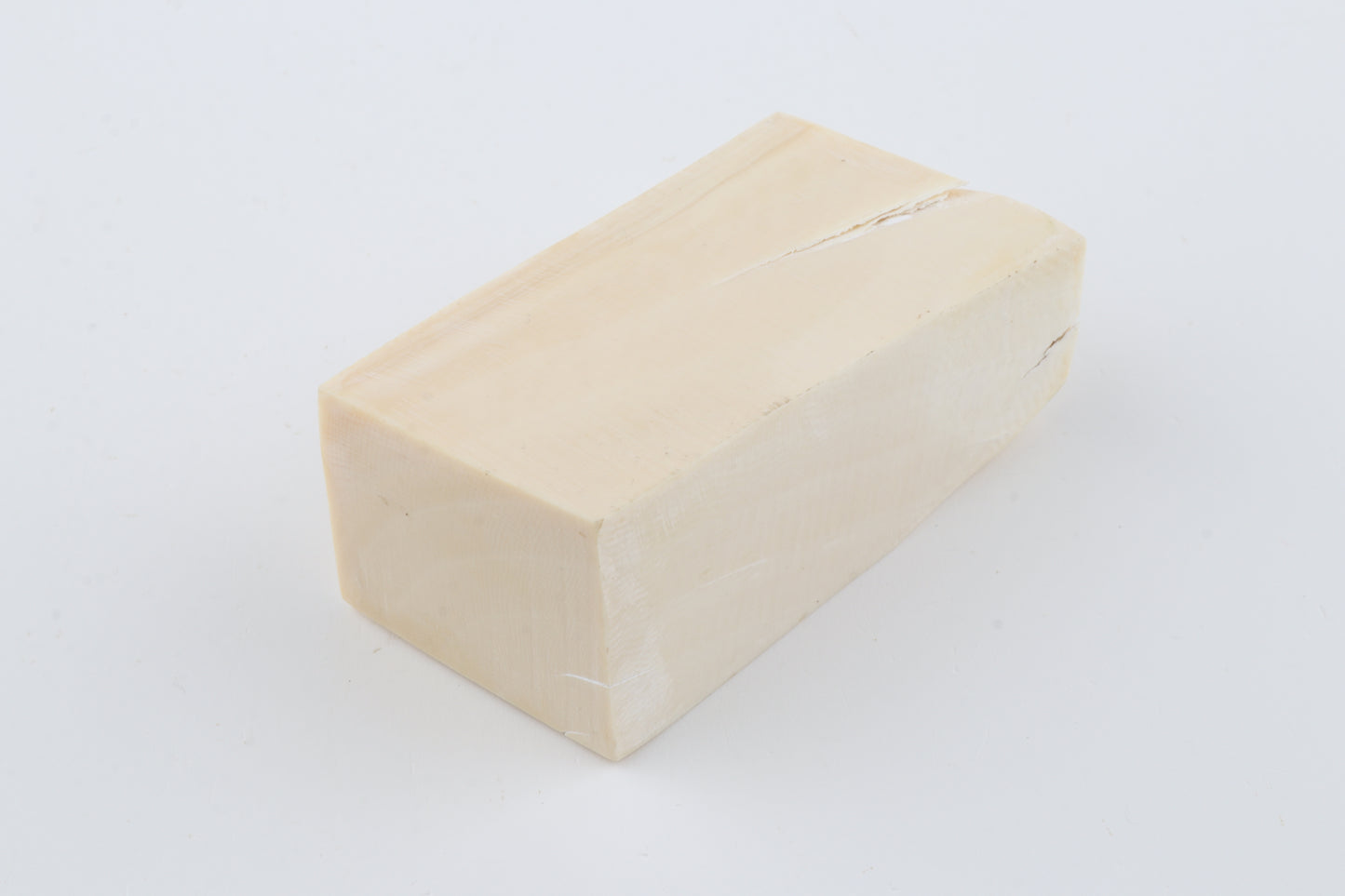 White mammoth ivory segment