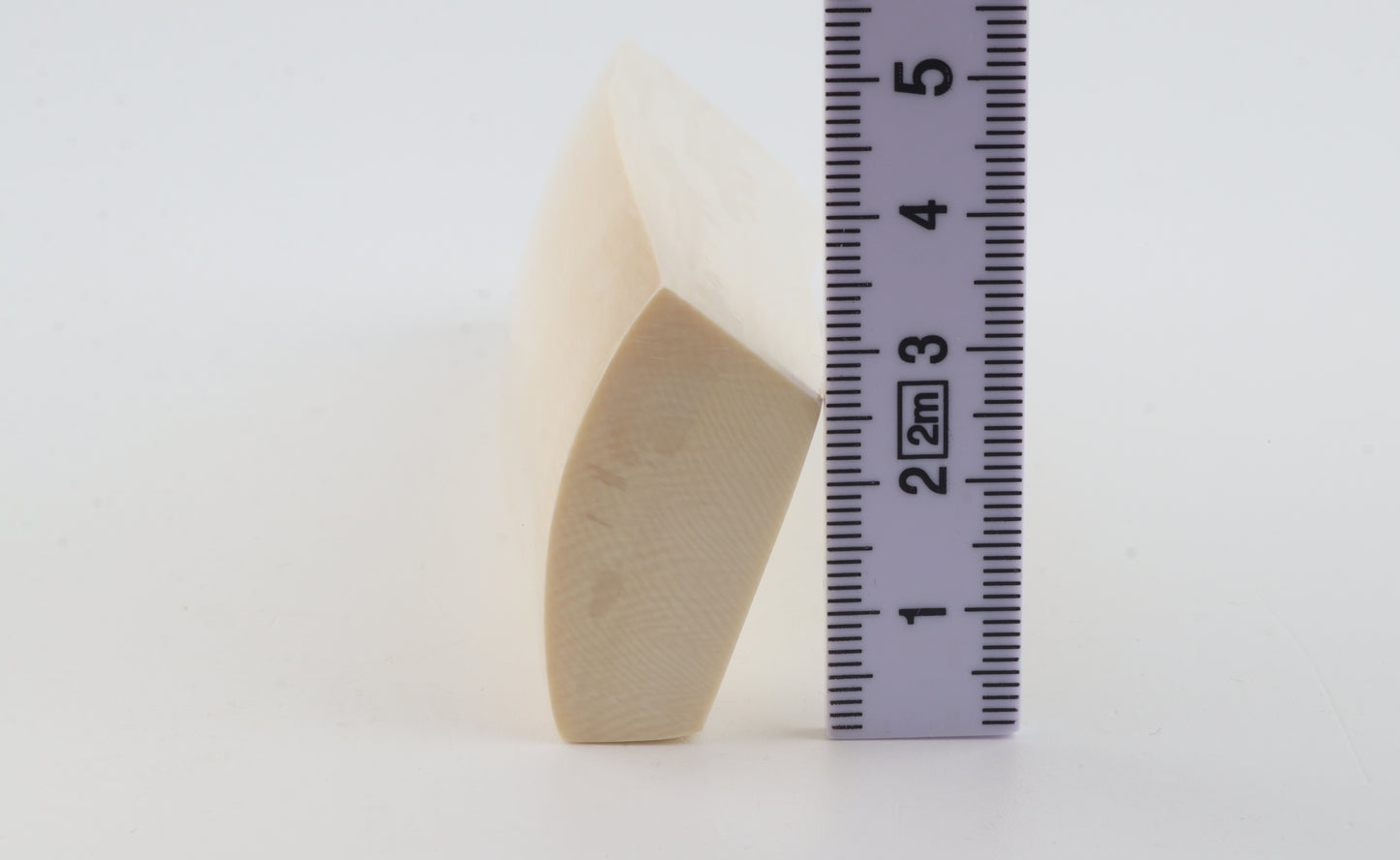 White mammoth ivory segment