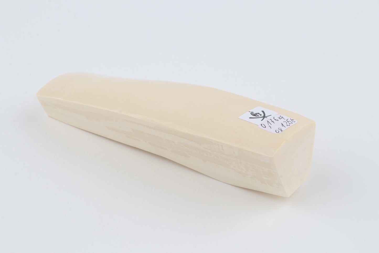 White mammoth ivory segment
