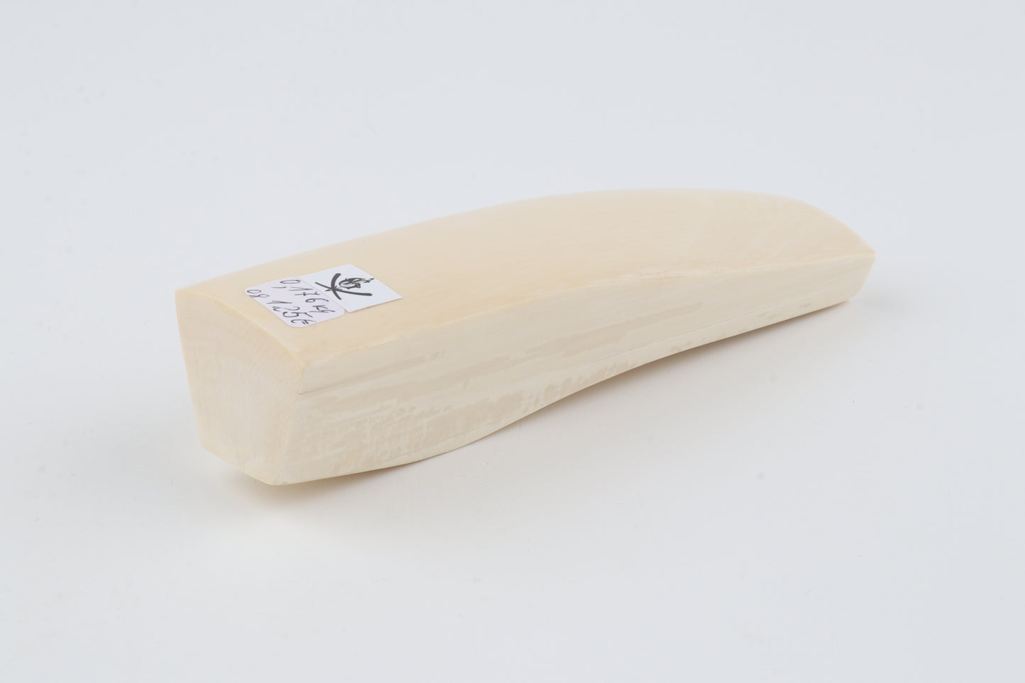 White mammoth ivory segment