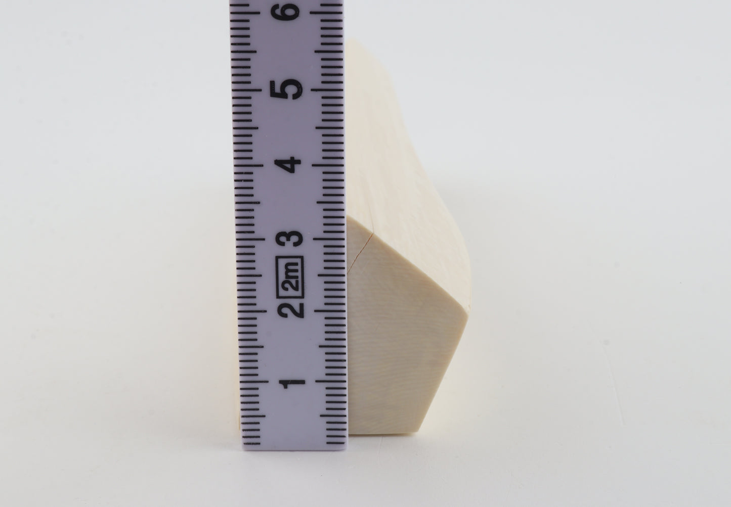 White mammoth ivory segment