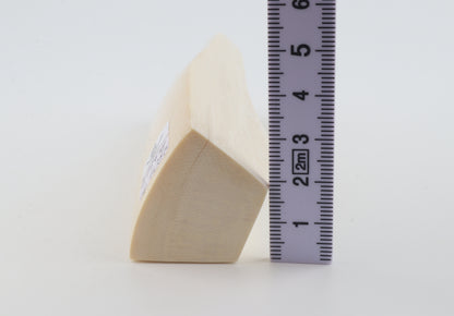 White mammoth ivory segment