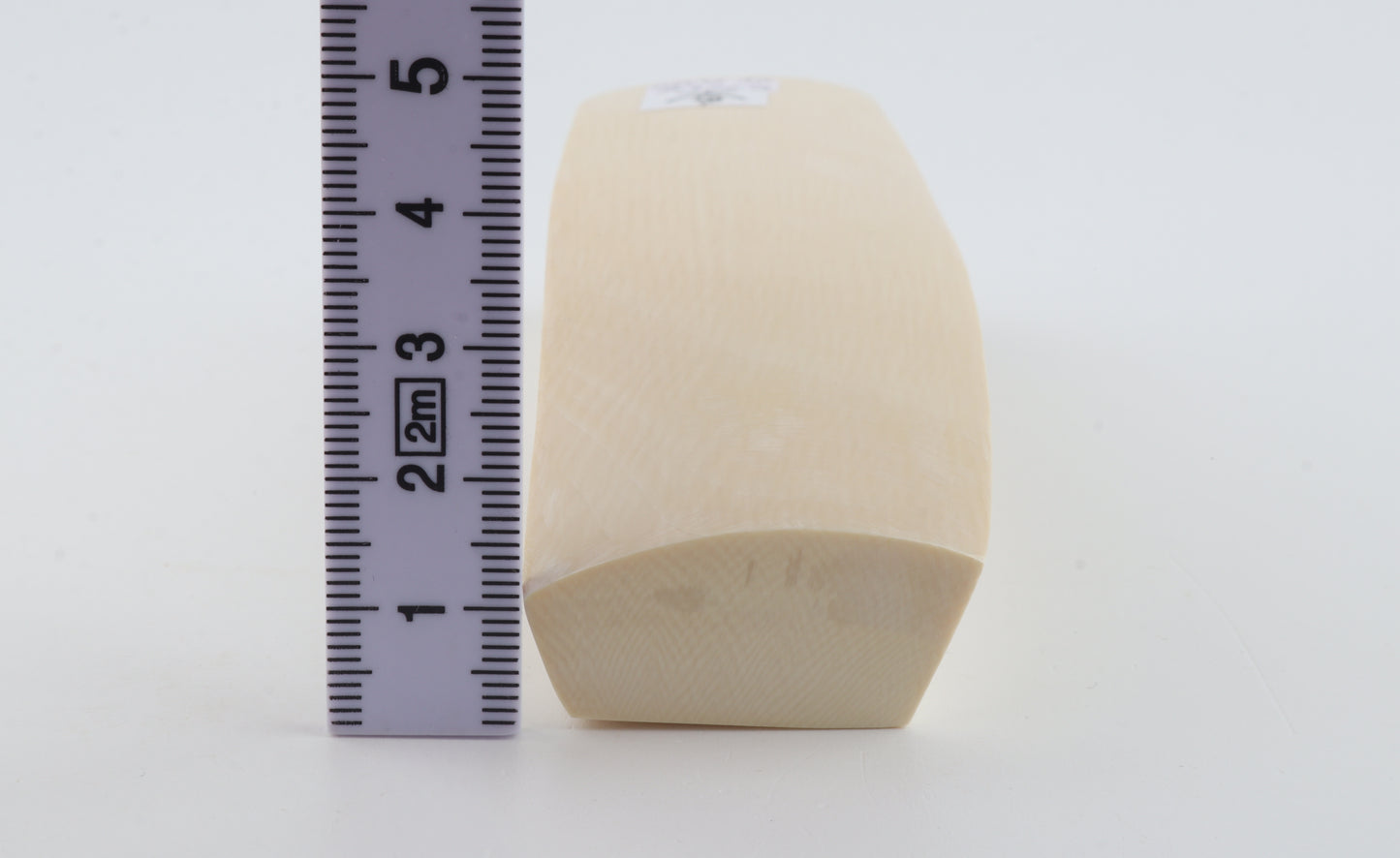 White mammoth ivory segment