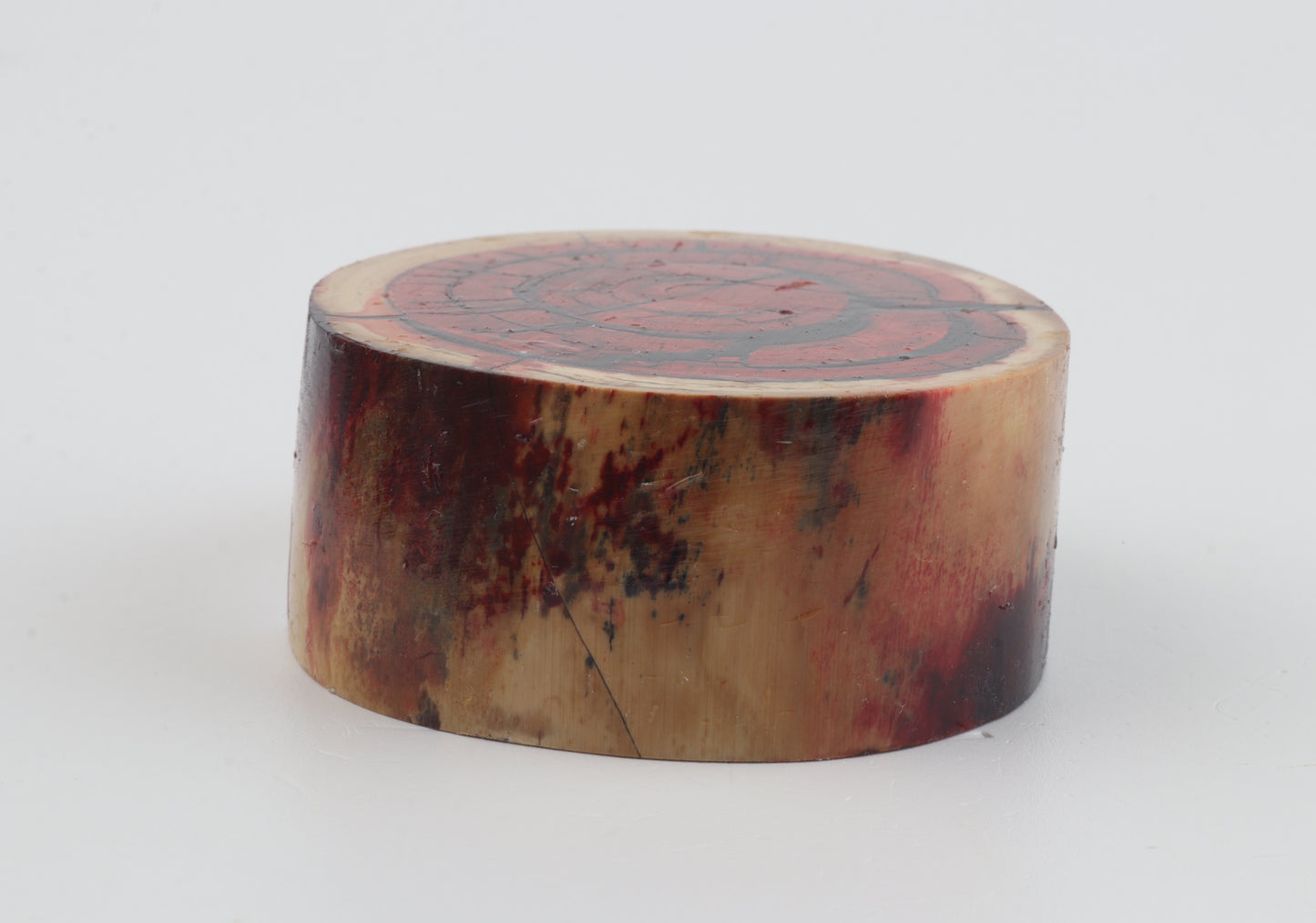 Stabilised mammoth ivory block