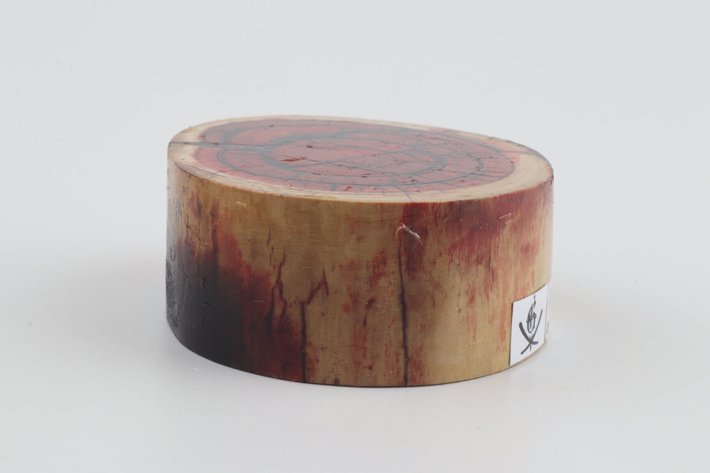 Stabilised mammoth ivory block