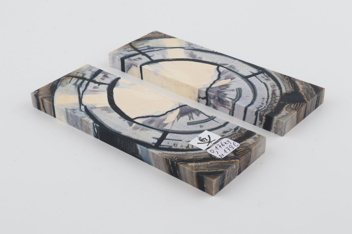 Stabilised mammoth ivory scales