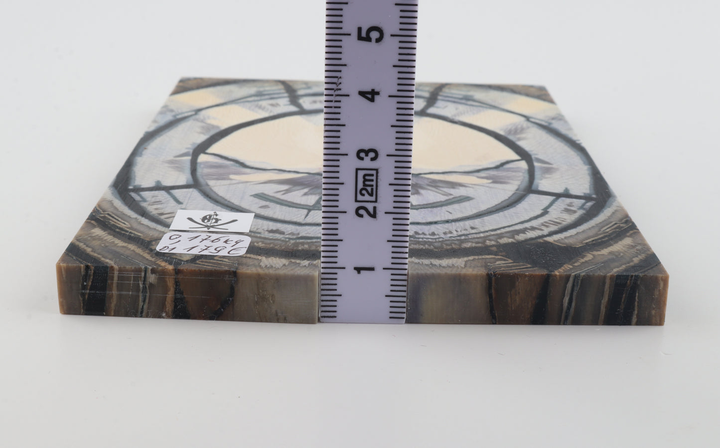 Stabilised mammoth ivory scales