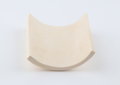 White mammoth ivory segment