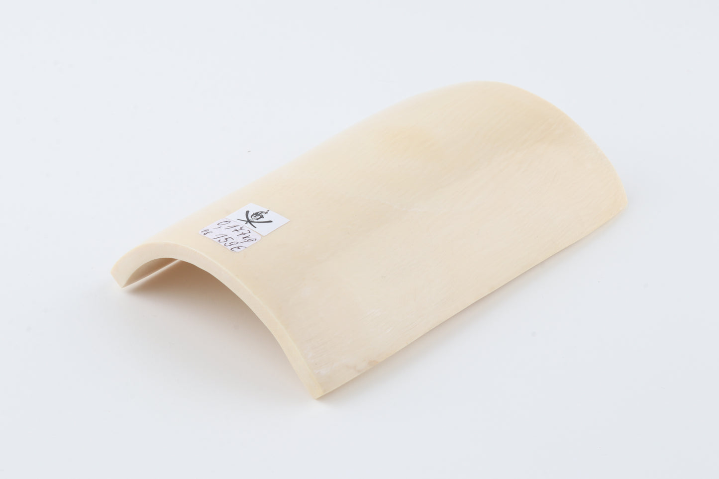 White mammoth ivory segment