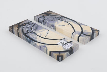 Stabilised mammoth ivory scales