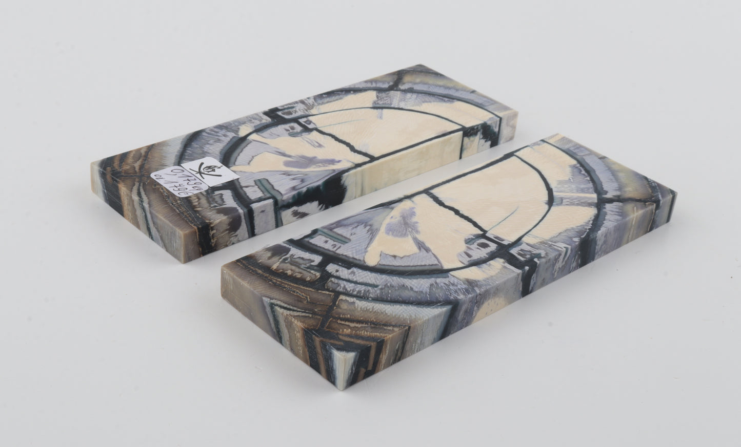 Stabilised mammoth ivory scales