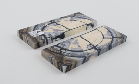 Stabilised mammoth ivory scales