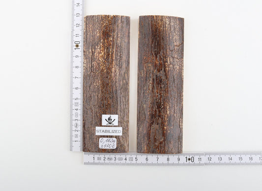 Stabilized mammoth bark scales