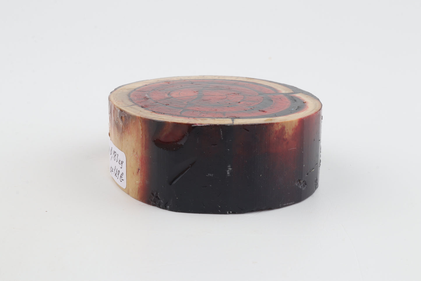 Stabilised mammoth ivory block