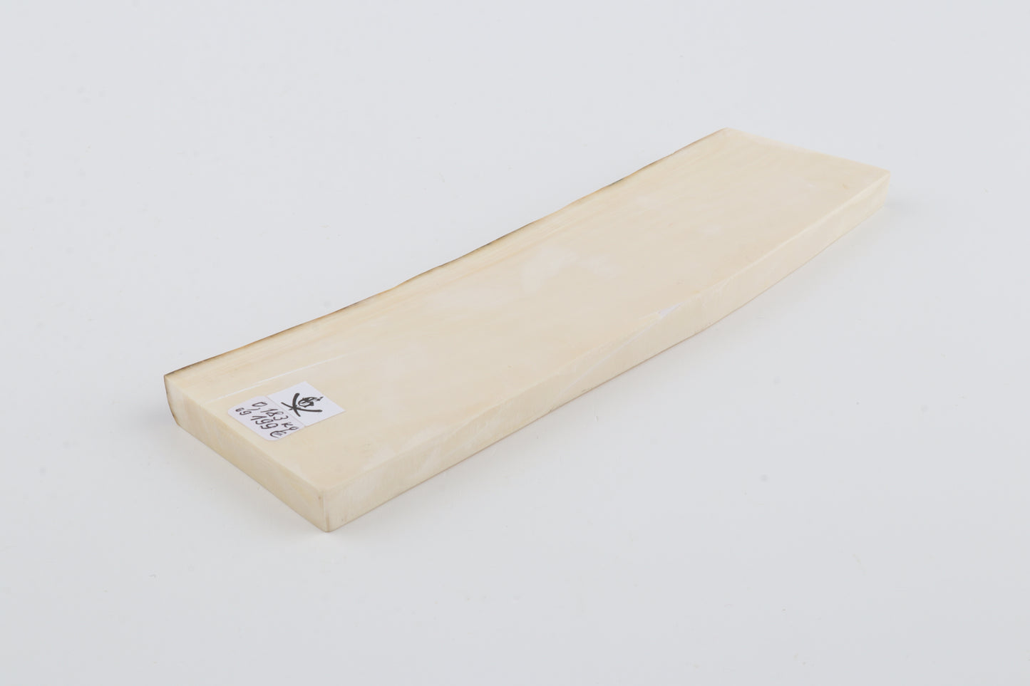 White mammoth ivory segment