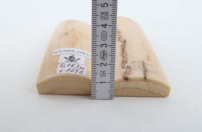 Stabilized mammoth bark scales
